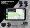 Écran Carplay 5 pouces tactile étanche moto GPS Carplay moniteur Android BT sans fil Carplay moteur vélo GPS Navigation