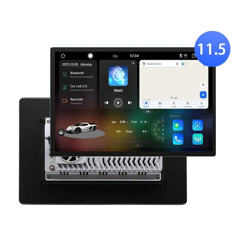 Autoradio Android 13, 8 cœurs, 11.5 pouces, 2 Din, lecteur multimédia, Navigation GPS, stéréo, WIFI, Bluetooth, lecteur vidéo avec lien miroir
